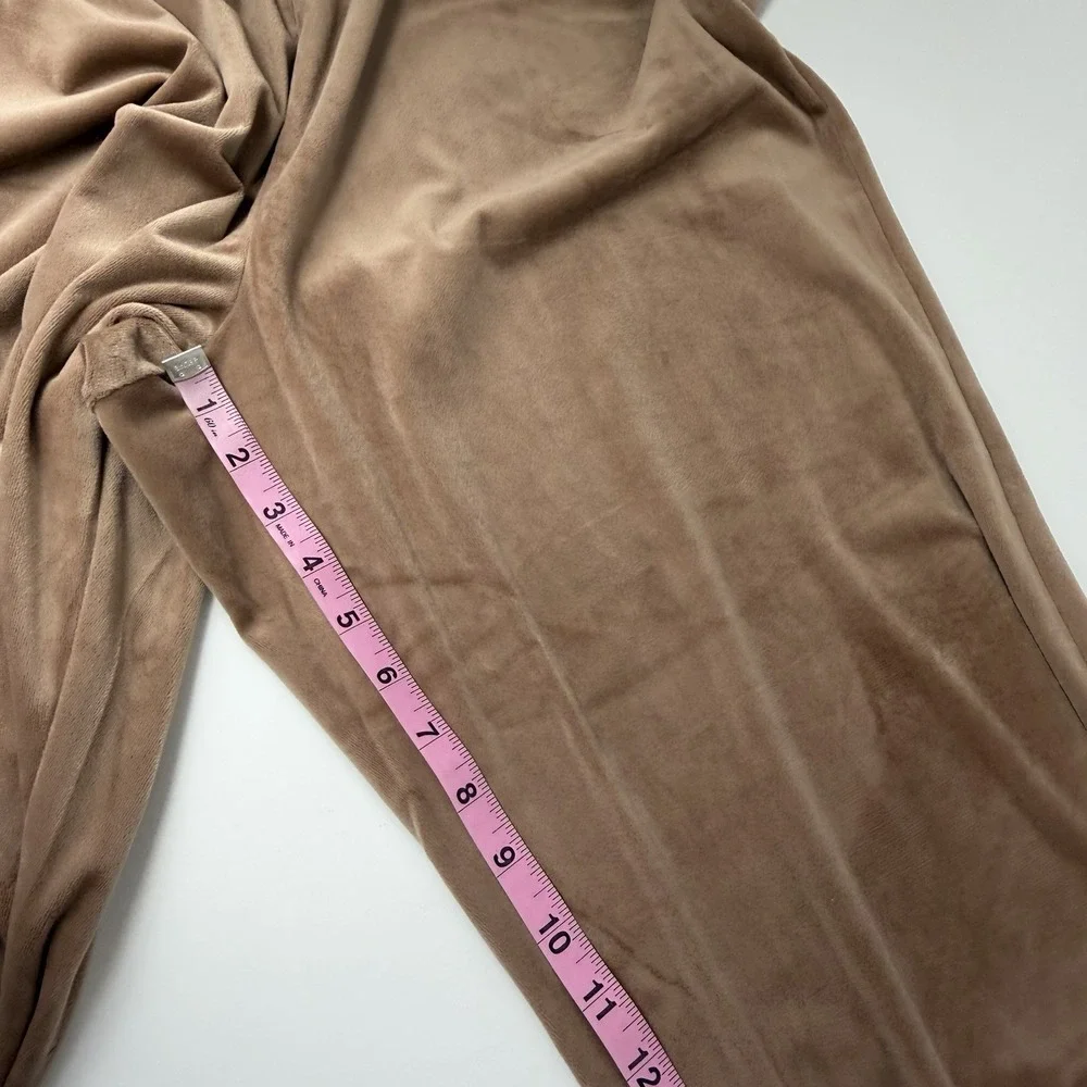 Inc International Concepts Pants Womens XL Tan Velour Lounge Pajama PJs NWT Flaw